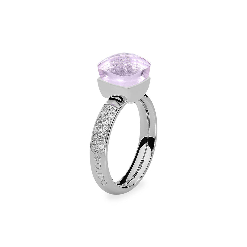 Firenze Deluxe Ring - Shades of Rose & Grey - Silver