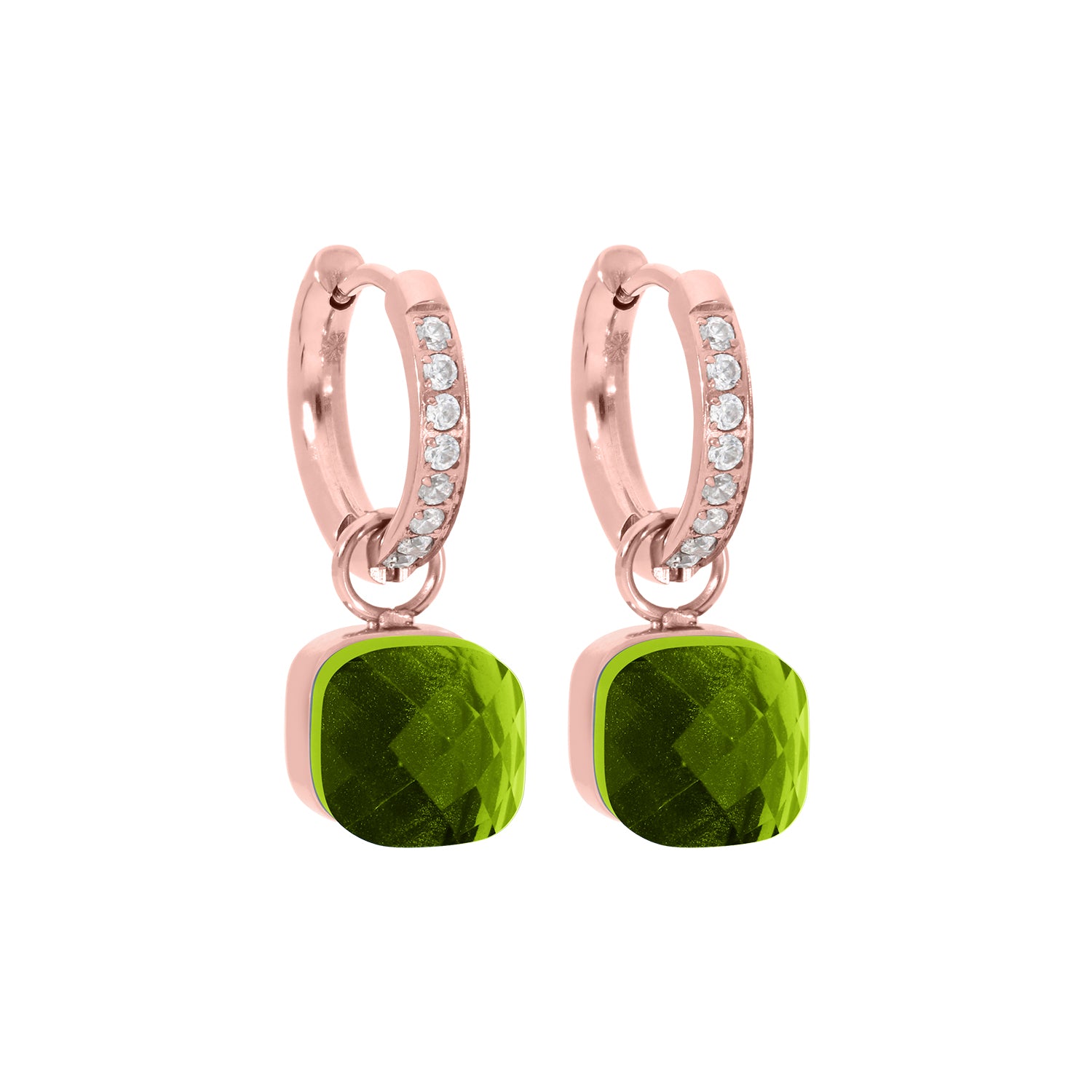 Firenze Deluxe Creolen - Roségold Fern Green