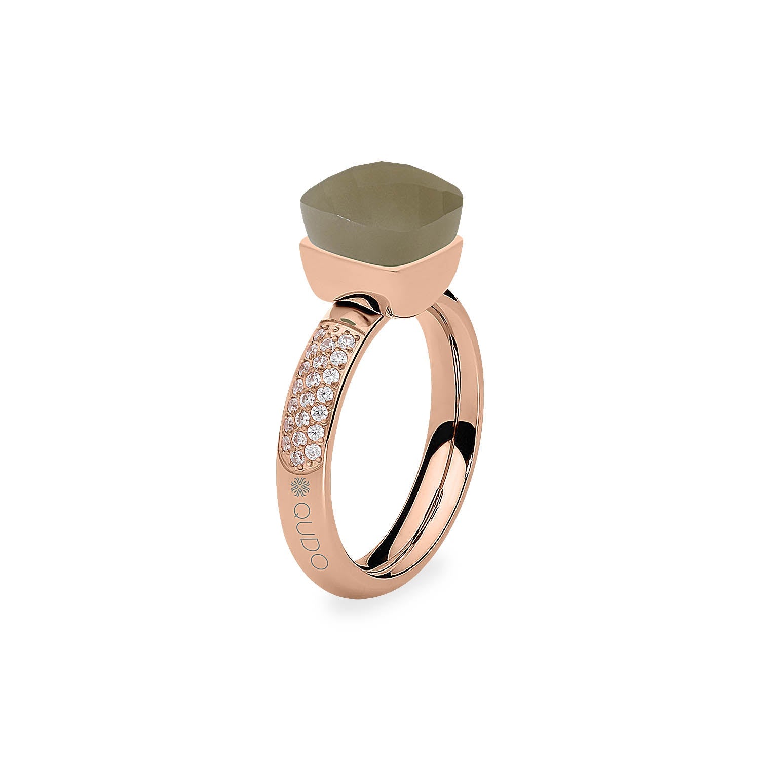 Firenze Deluxe Ring - Shades of Rose & Grey - Roségold