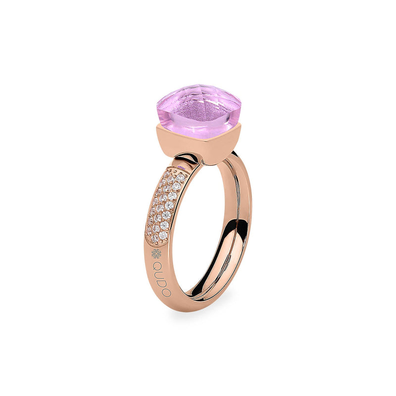 Firenze Deluxe Ring - Shades of Rose & Grey - Roségold
