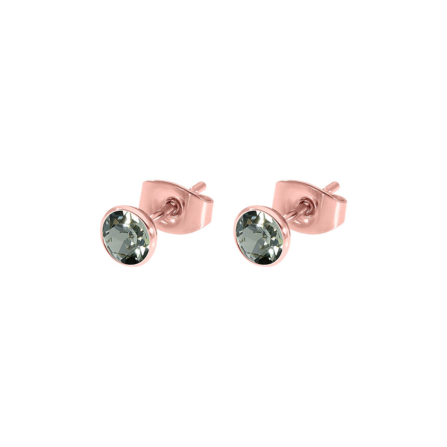Bottone Ear Studs 5 mm - Rose Gold