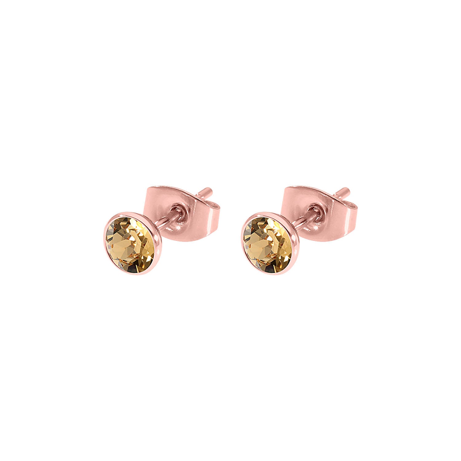 Bottone Ear Studs 5 mm - Rose Gold