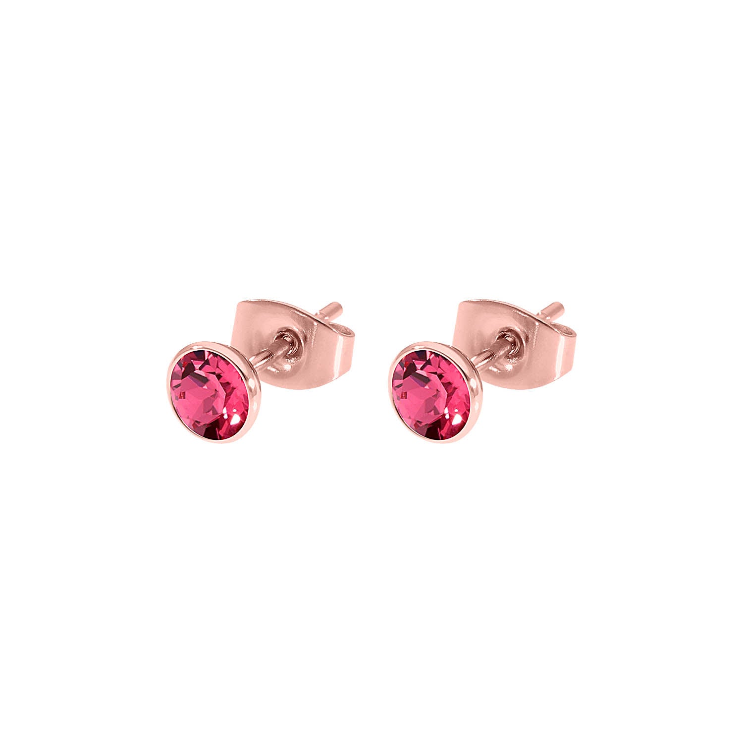 Bottone Ear Studs 5 mm - Rose Gold