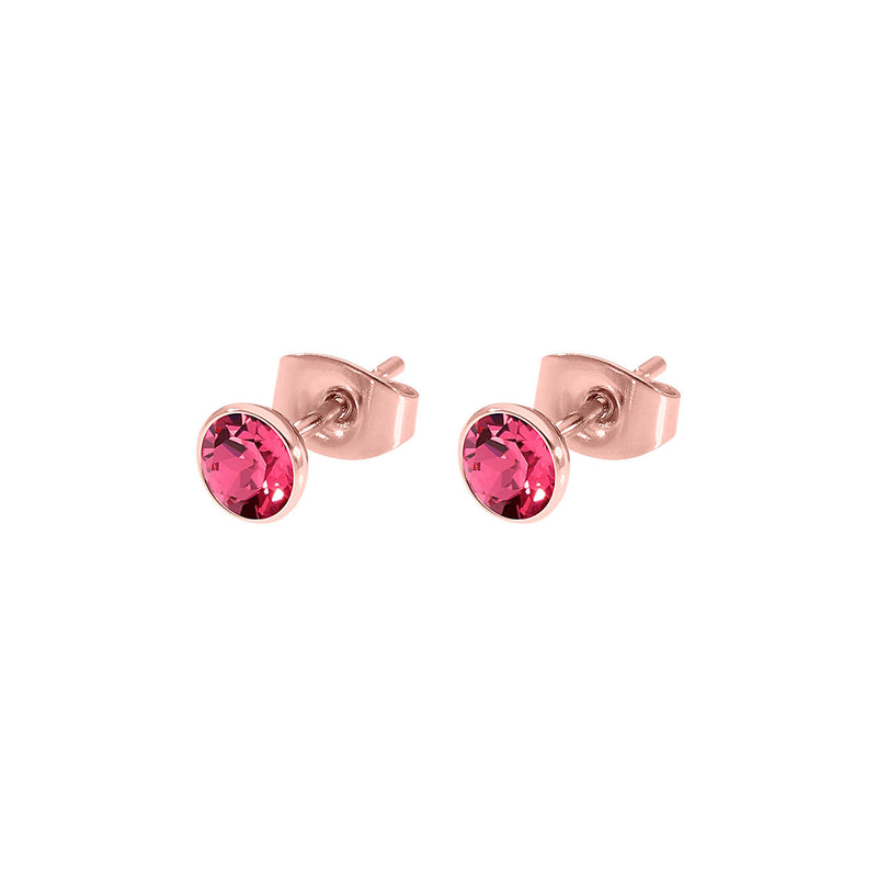 Bottone Ear Studs 5 mm - Rose Gold