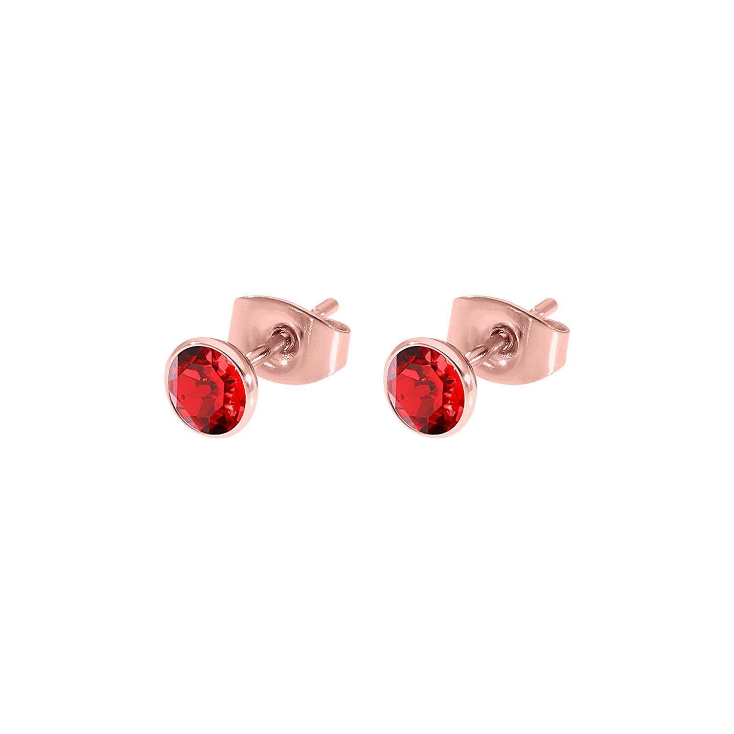 Bottone Ear Studs 5 mm - Rose Gold