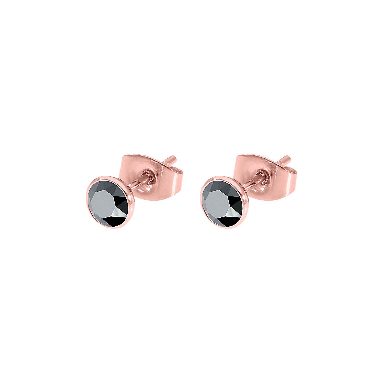 Bottone Ear Studs 5 mm - Rose Gold