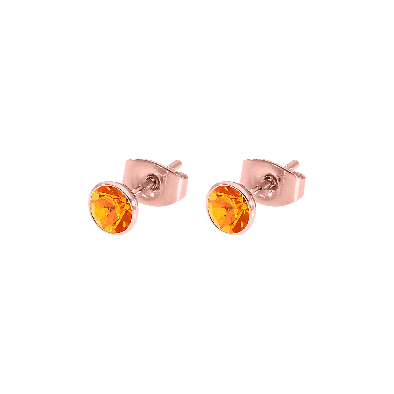 Bottone Ear Studs 5 mm - Rose Gold