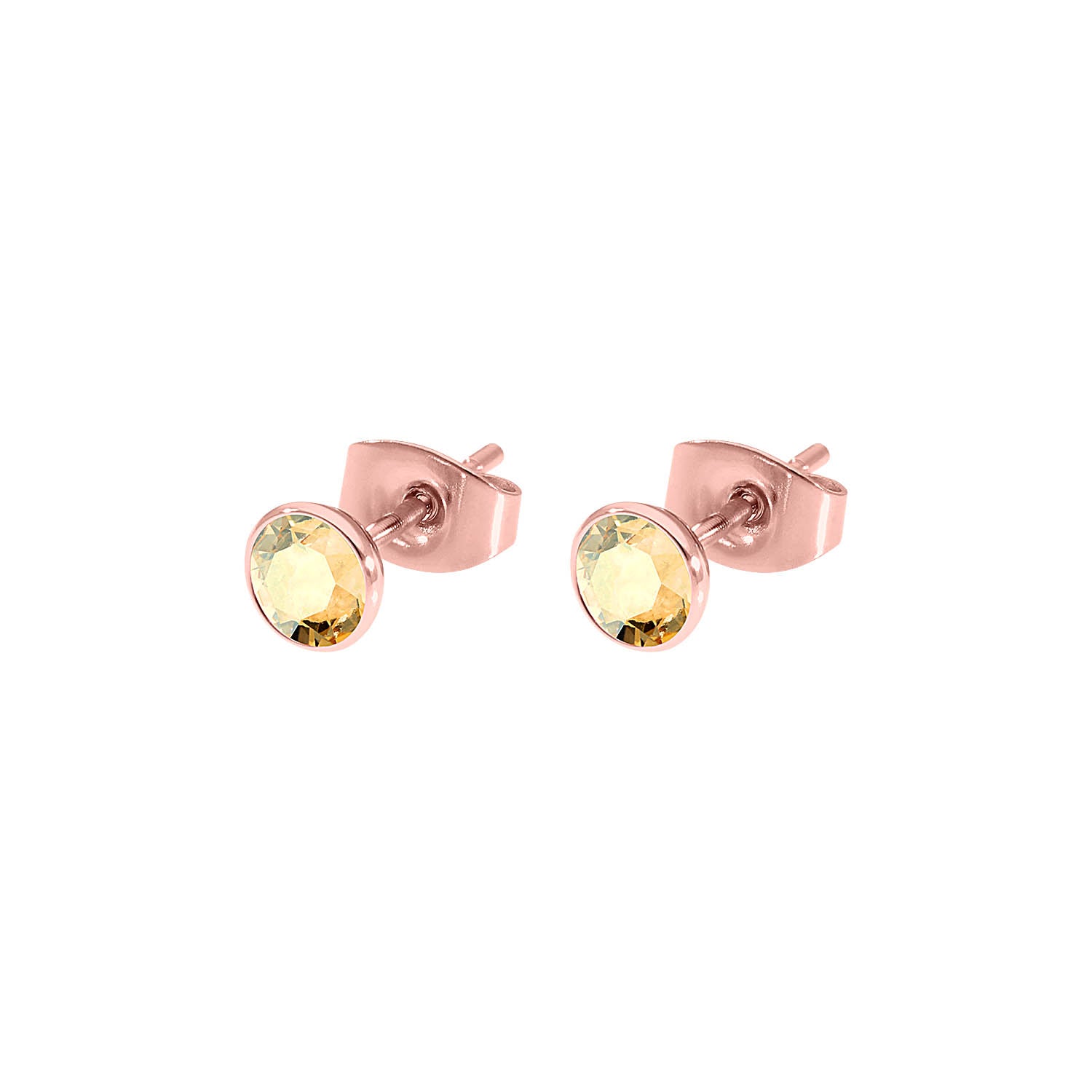 Bottone Ear Studs 5 mm - Rose Gold