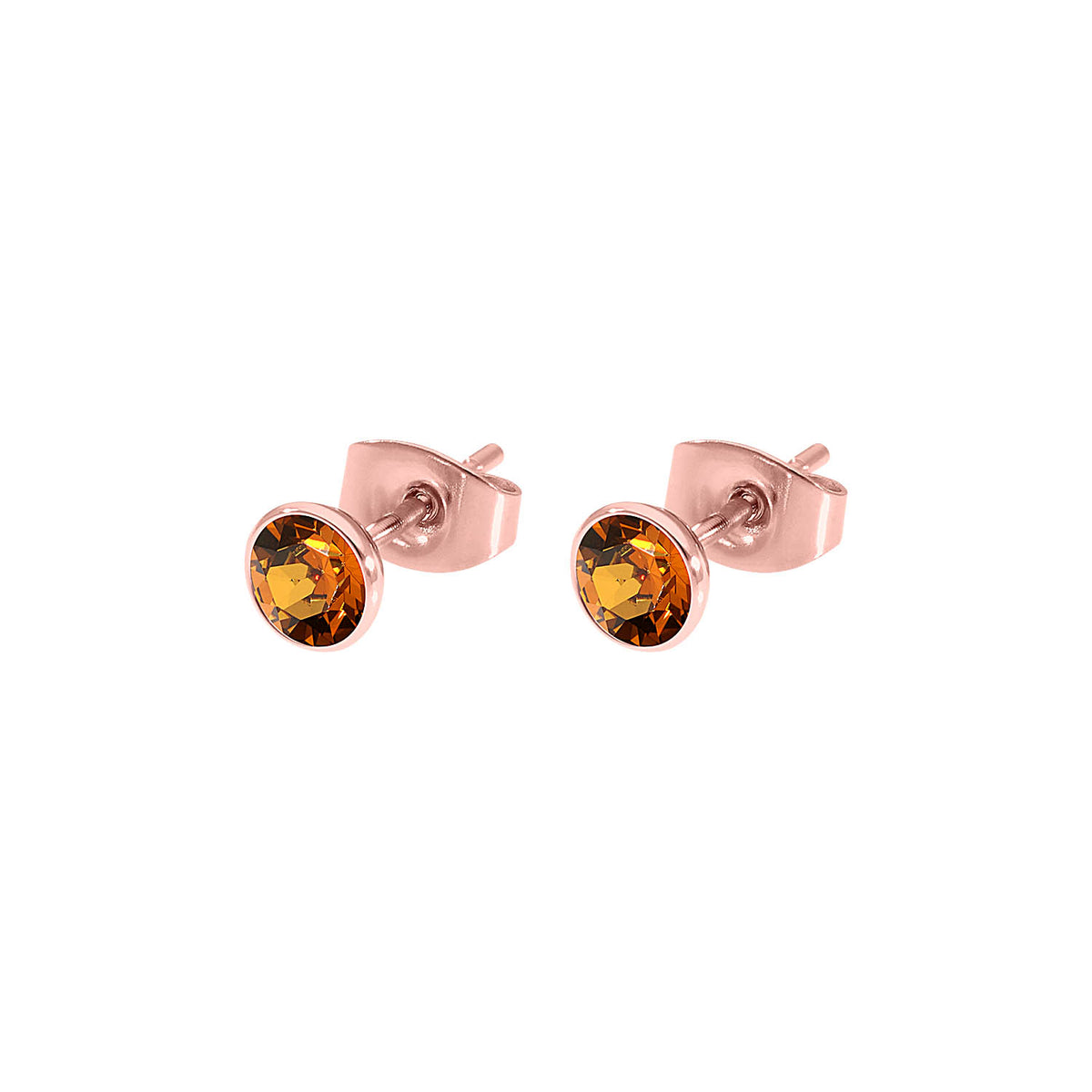 Bottone Ear Studs 5 mm - Rose Gold