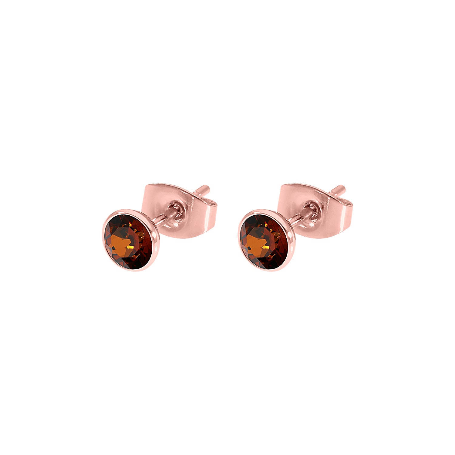Bottone Ear Studs 5 mm - Rose Gold