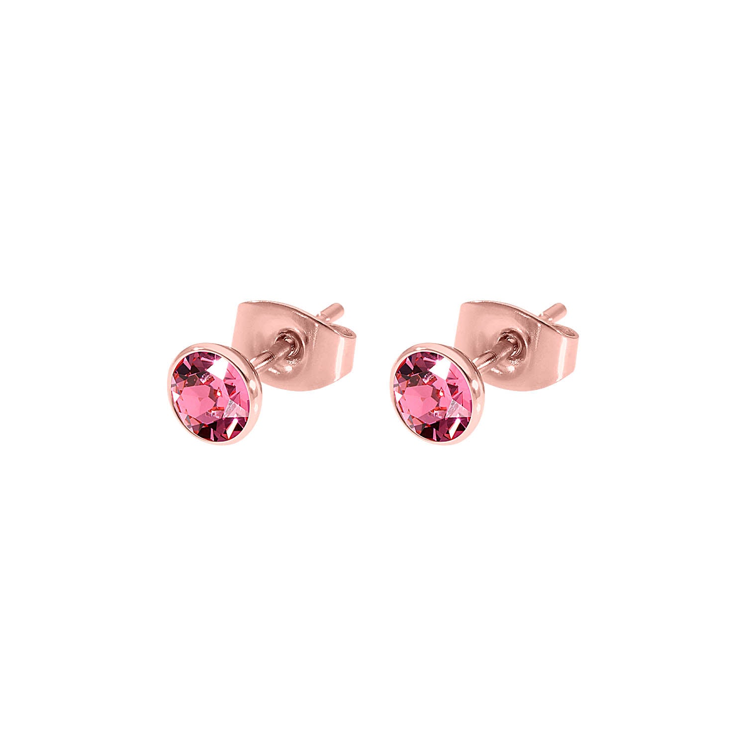 Bottone Ear Studs 5 mm - Rose Gold