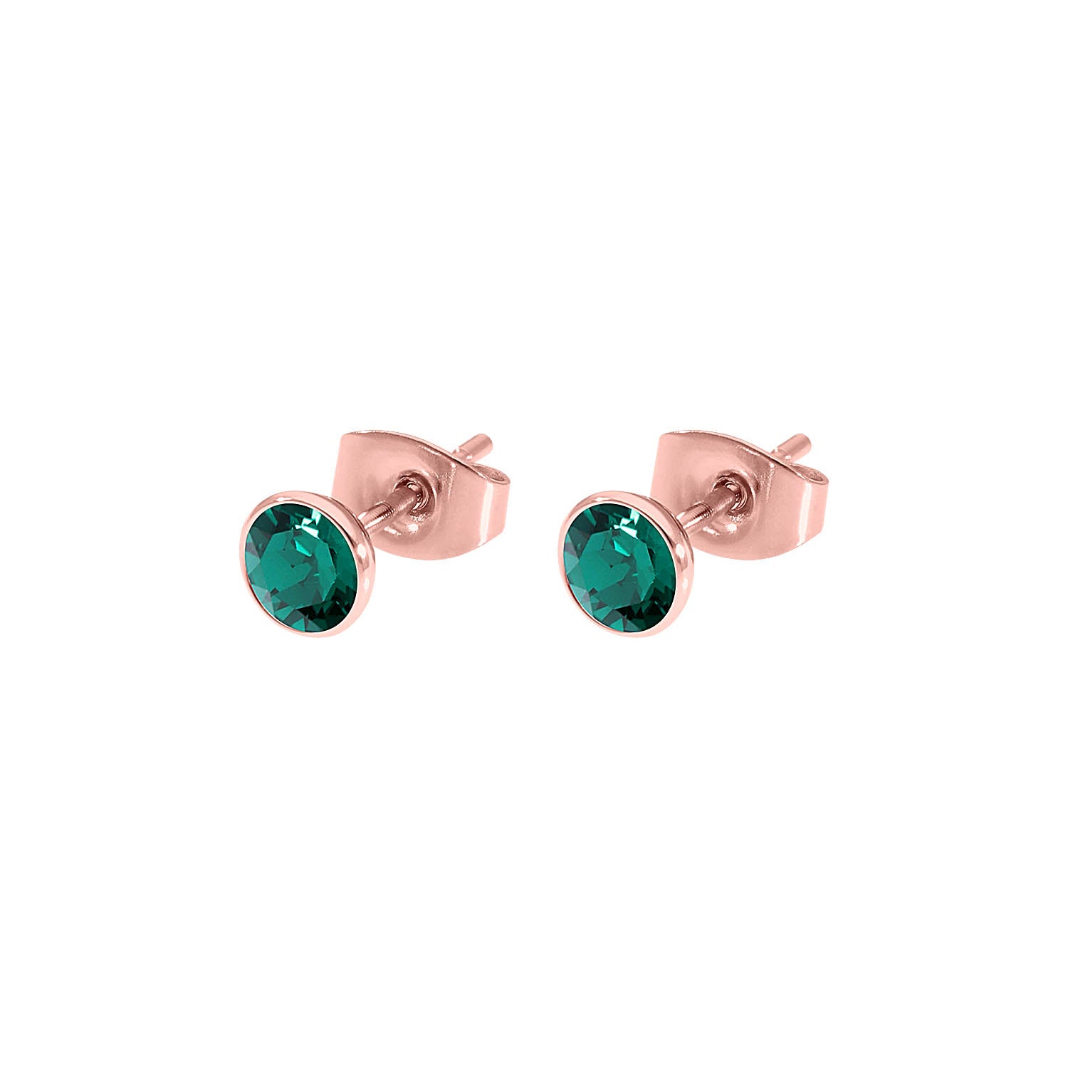 Bottone Ear Studs 5 mm - Rose Gold