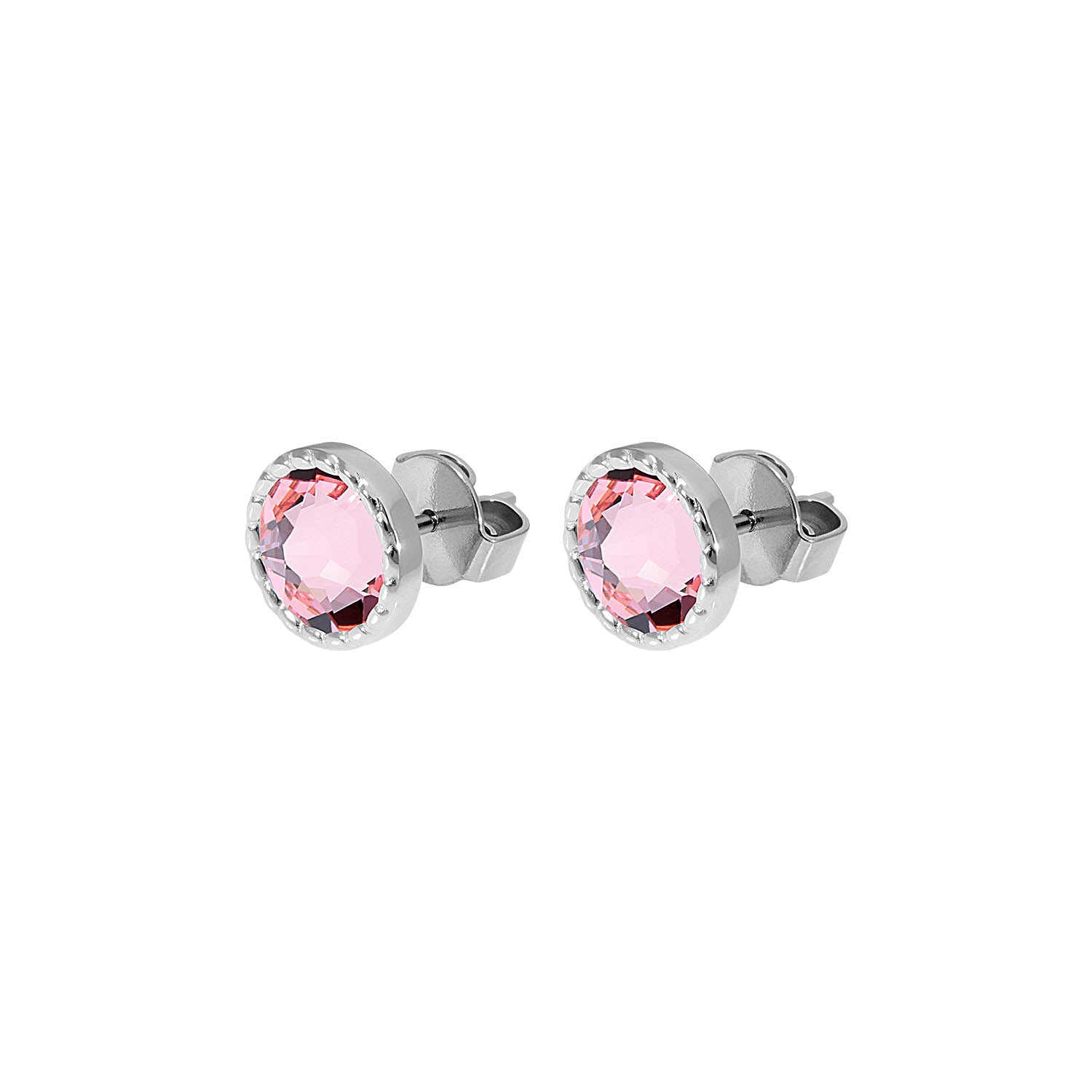 Bocconi Flat Ear Studs 9 mm - Silver