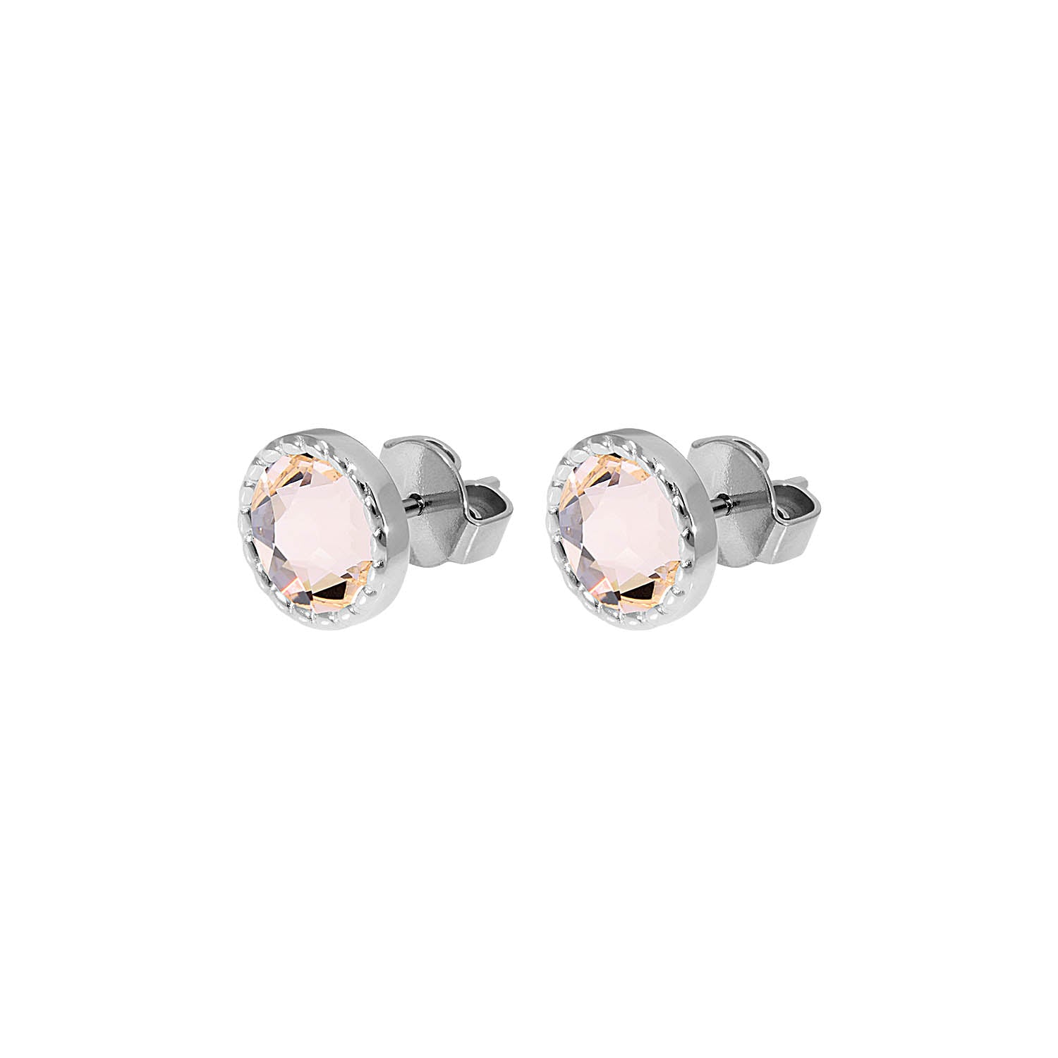 Bocconi Flat Ear Studs 9 mm - Silver