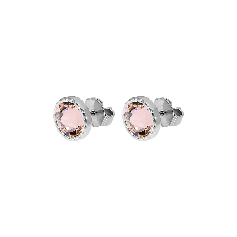 Bocconi Flat Ear Studs 9 mm - Silver