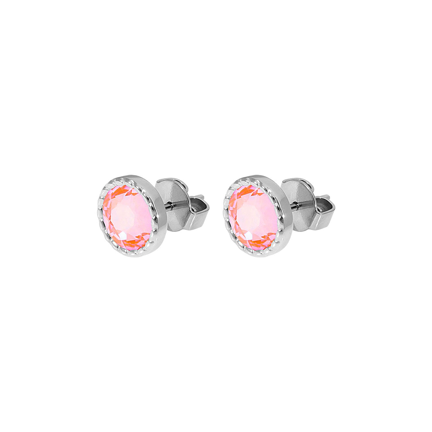 Bocconi Flat Ear Studs 9 mm - Silver