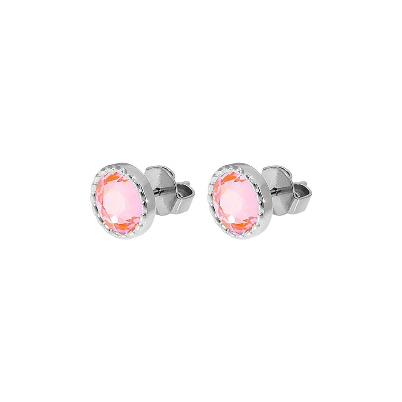 Bocconi Flat Ear Studs 9 mm - Silver