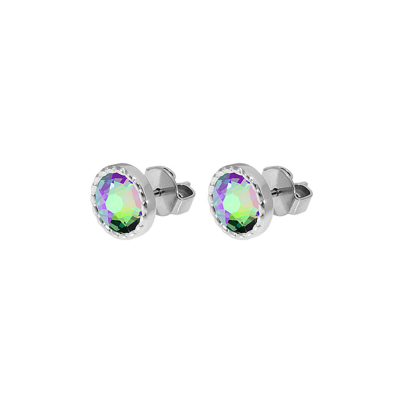 Bocconi Flat Ear Studs 9 mm - Silver