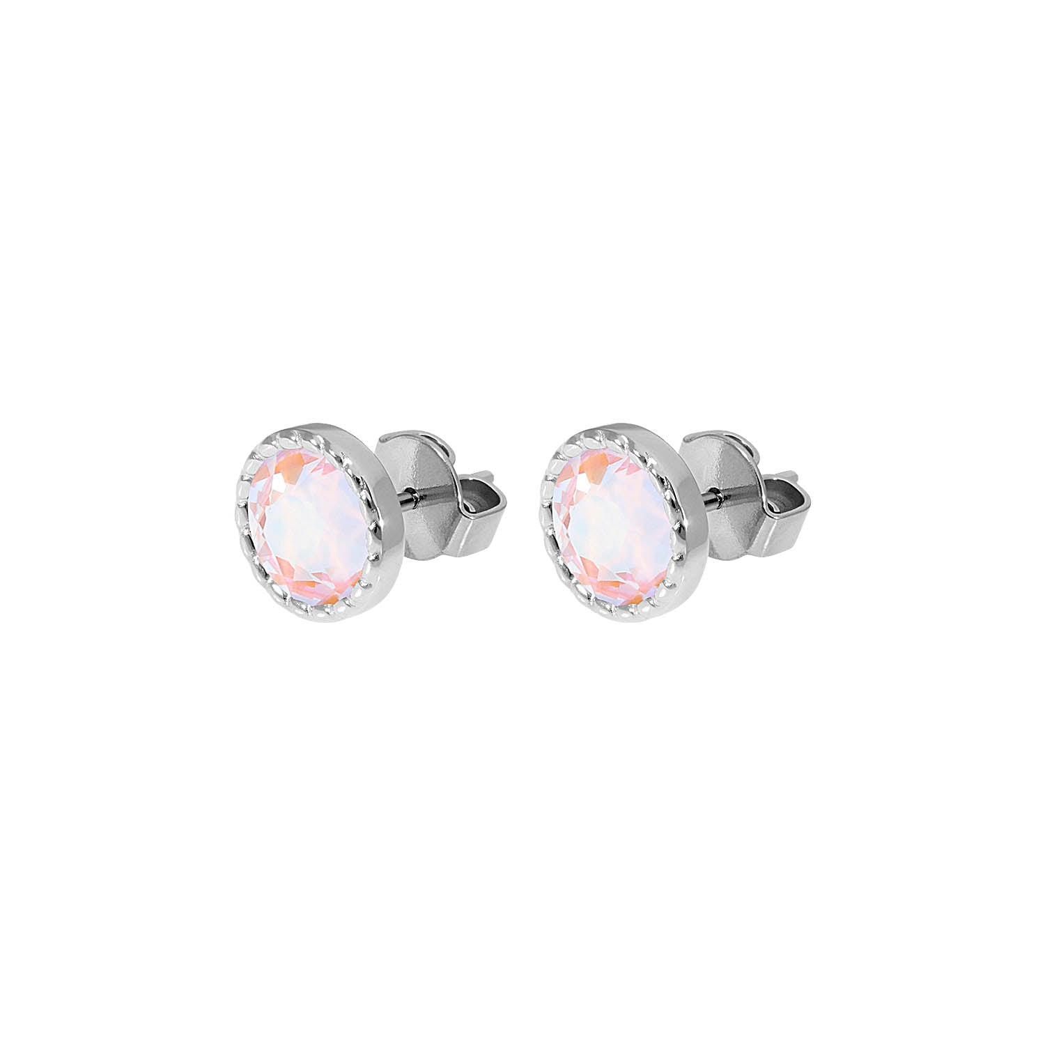 Bocconi Flat Ear Studs 9 mm - Silver