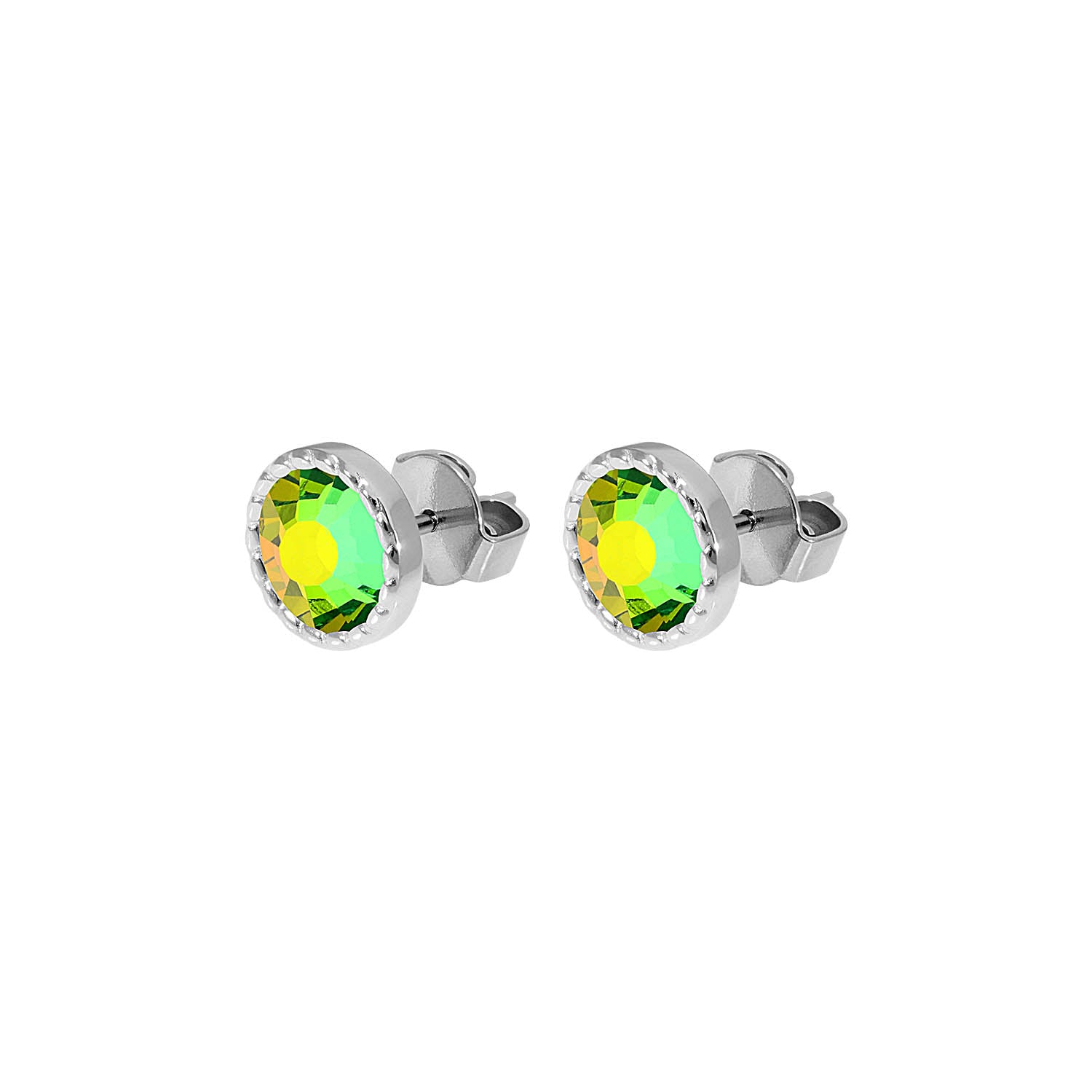 Bocconi Flat Ear Studs 9 mm - Silver