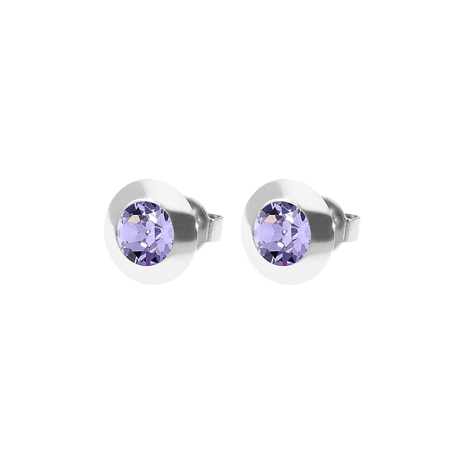 Tondo Ohrstecker 9 mm - Silber