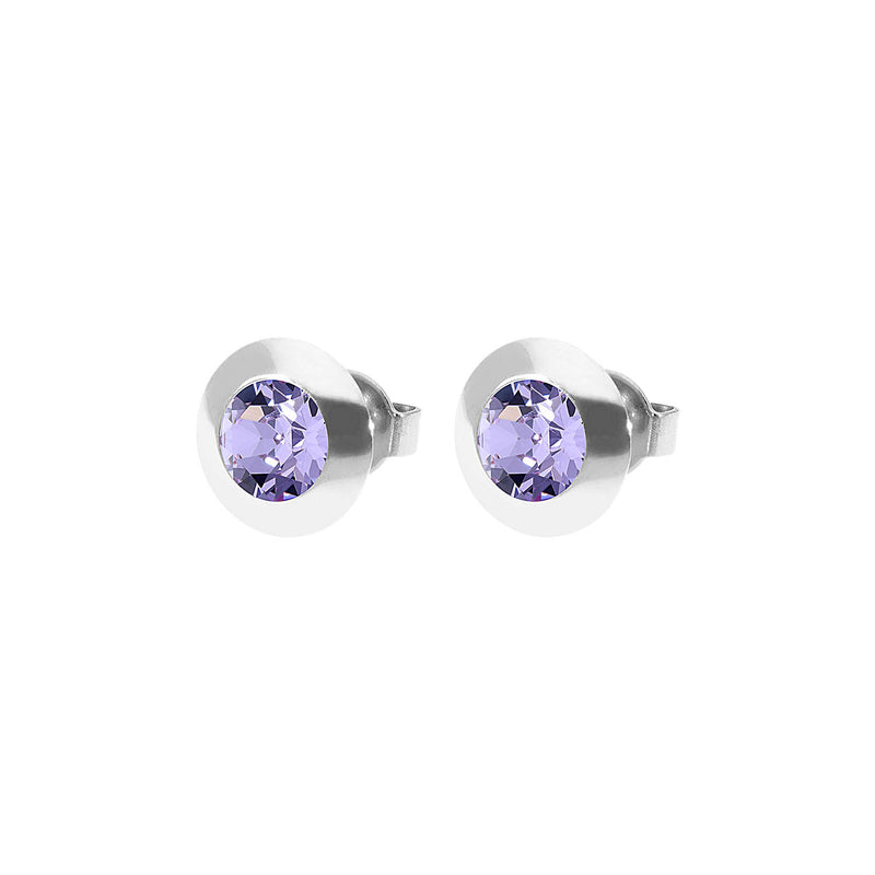 Tondo Ohrstecker 9 mm - Silber