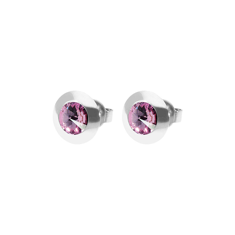 Tondo Ohrstecker 9 mm - Silber