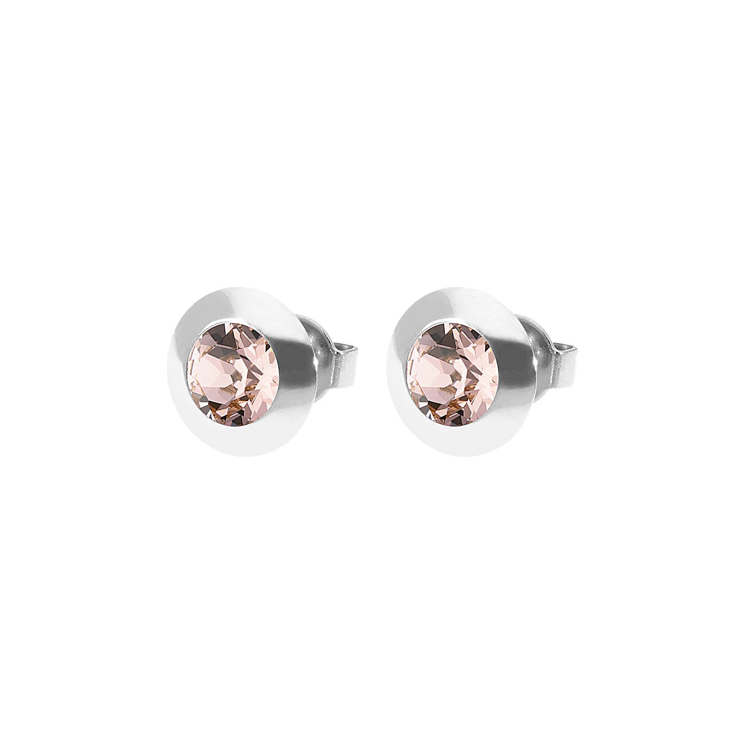 Tondo Ohrstecker 9 mm - Silber