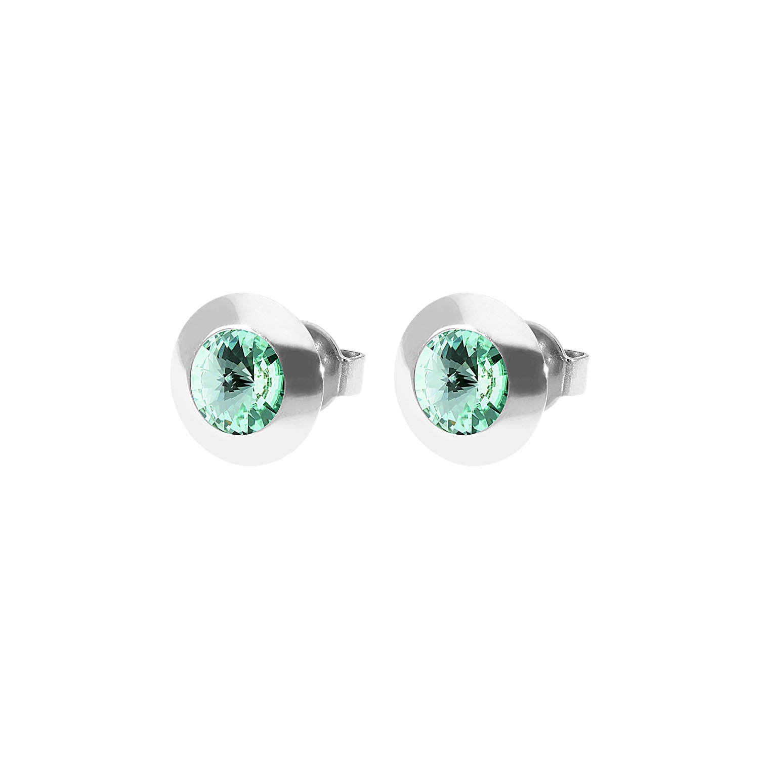 Tondo Ohrstecker 9 mm - Silber
