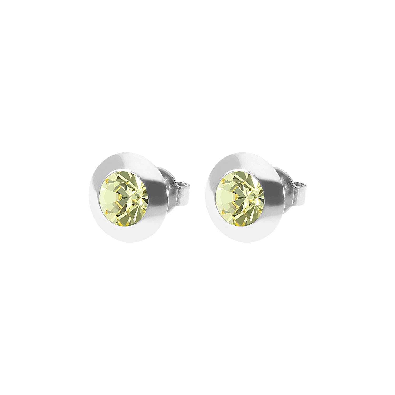 Tondo Ohrstecker 9 mm - Silber