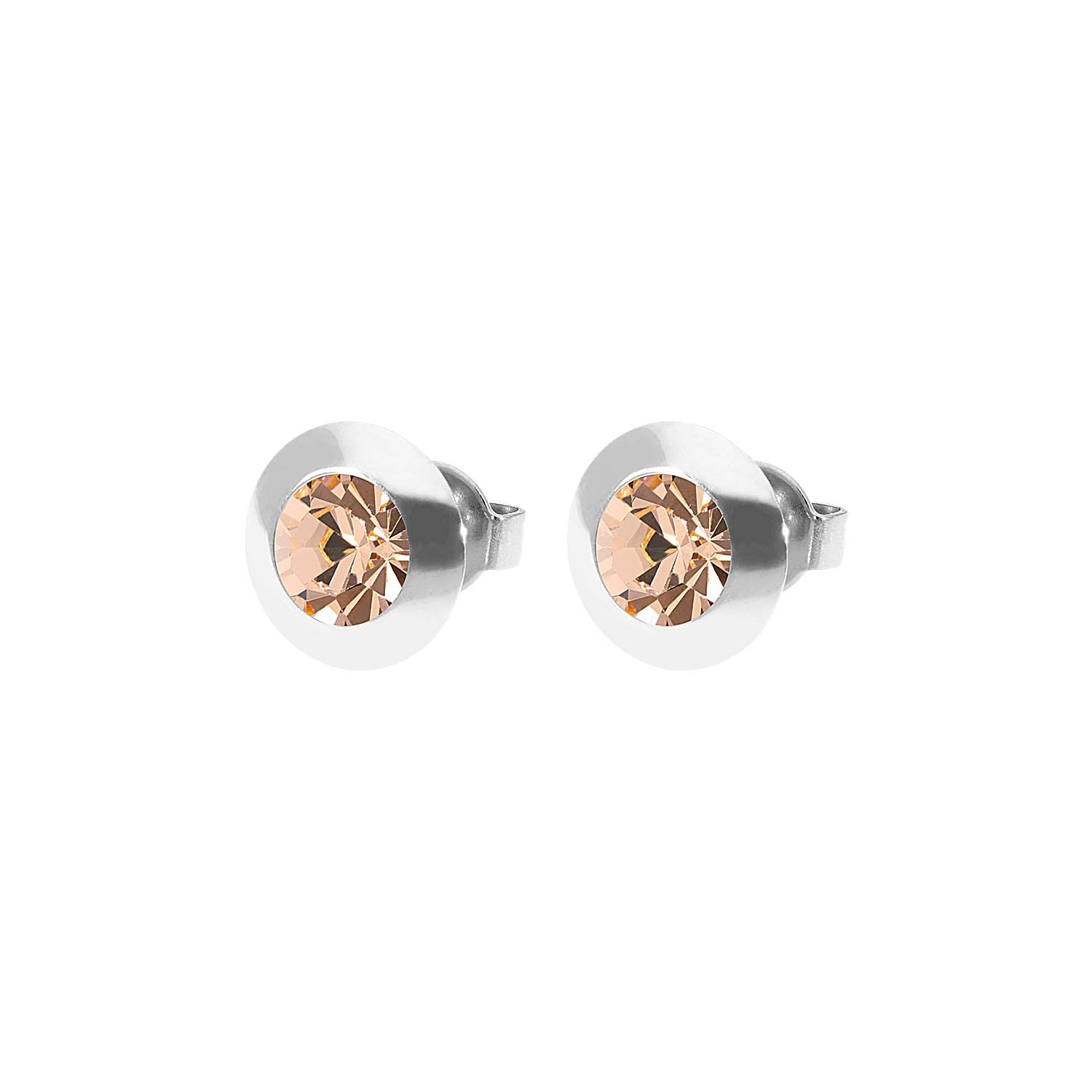 Tondo Ohrstecker 9 mm - Silber