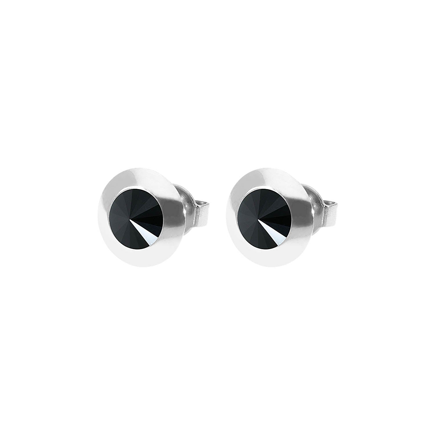 Tondo Ohrstecker 9 mm - Silber