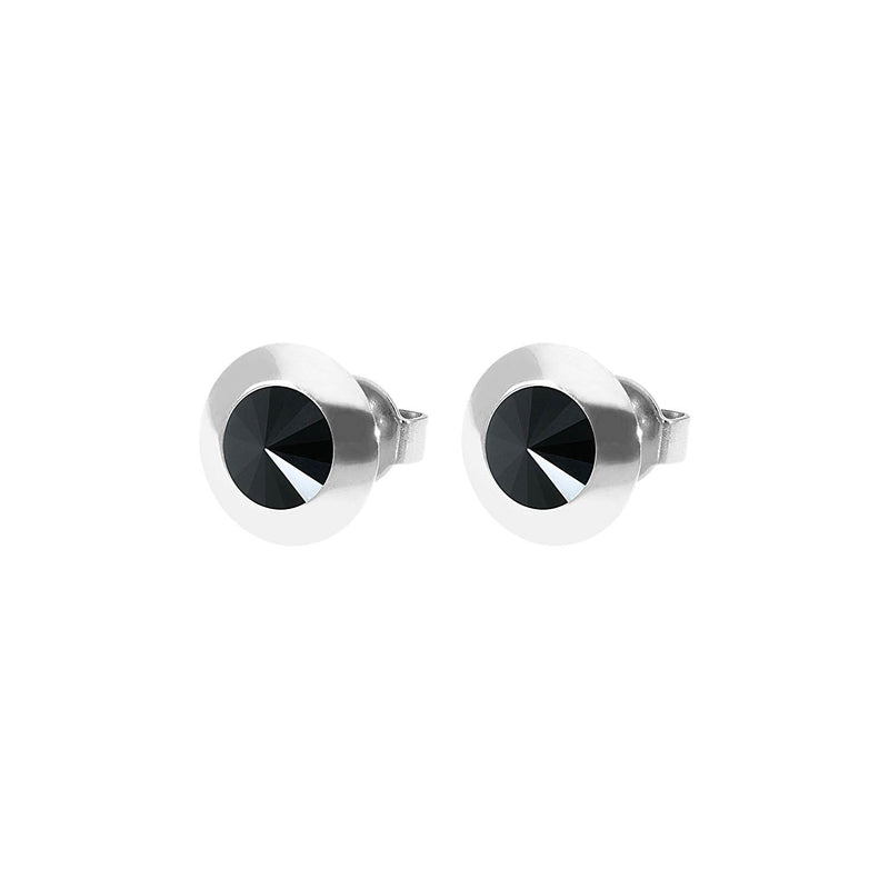 Tondo Ohrstecker 9 mm - Silber