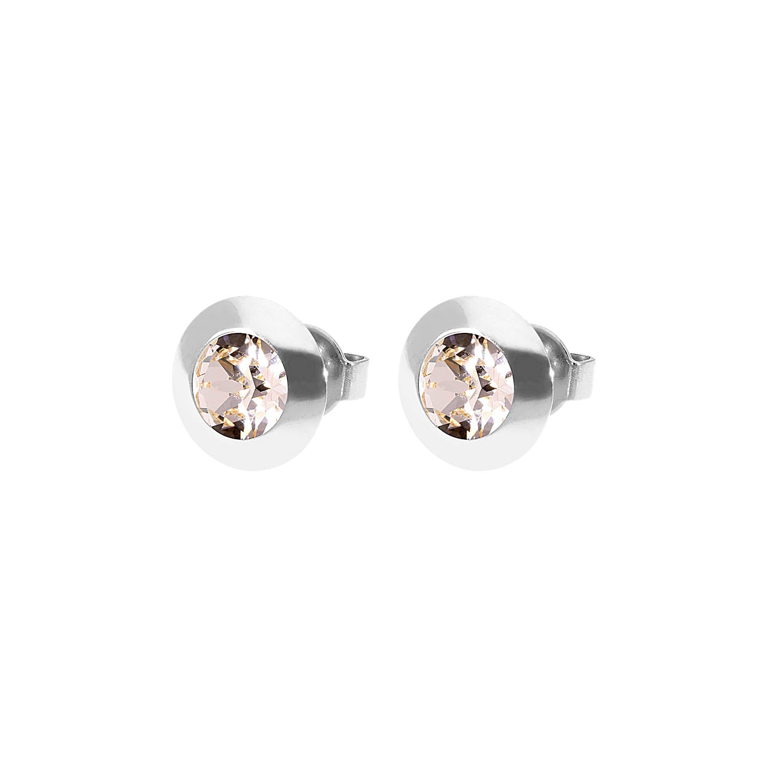 Tondo Ohrstecker 9 mm - Silber