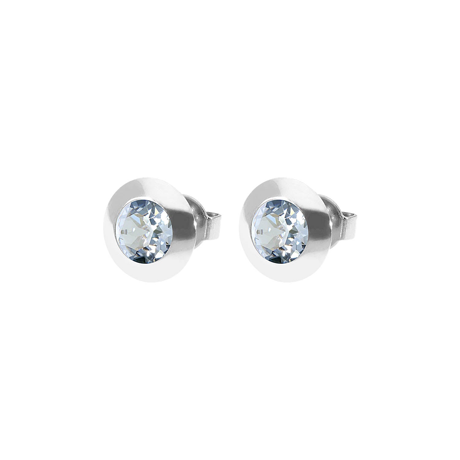 Tondo Ohrstecker 9 mm - Silber