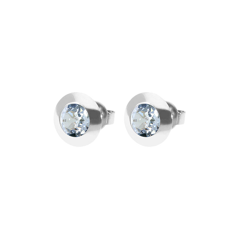 Tondo Ohrstecker 9 mm - Silber