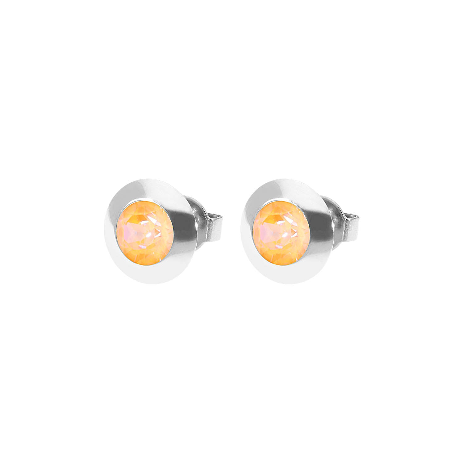 Tondo Ohrstecker 9 mm - Silber