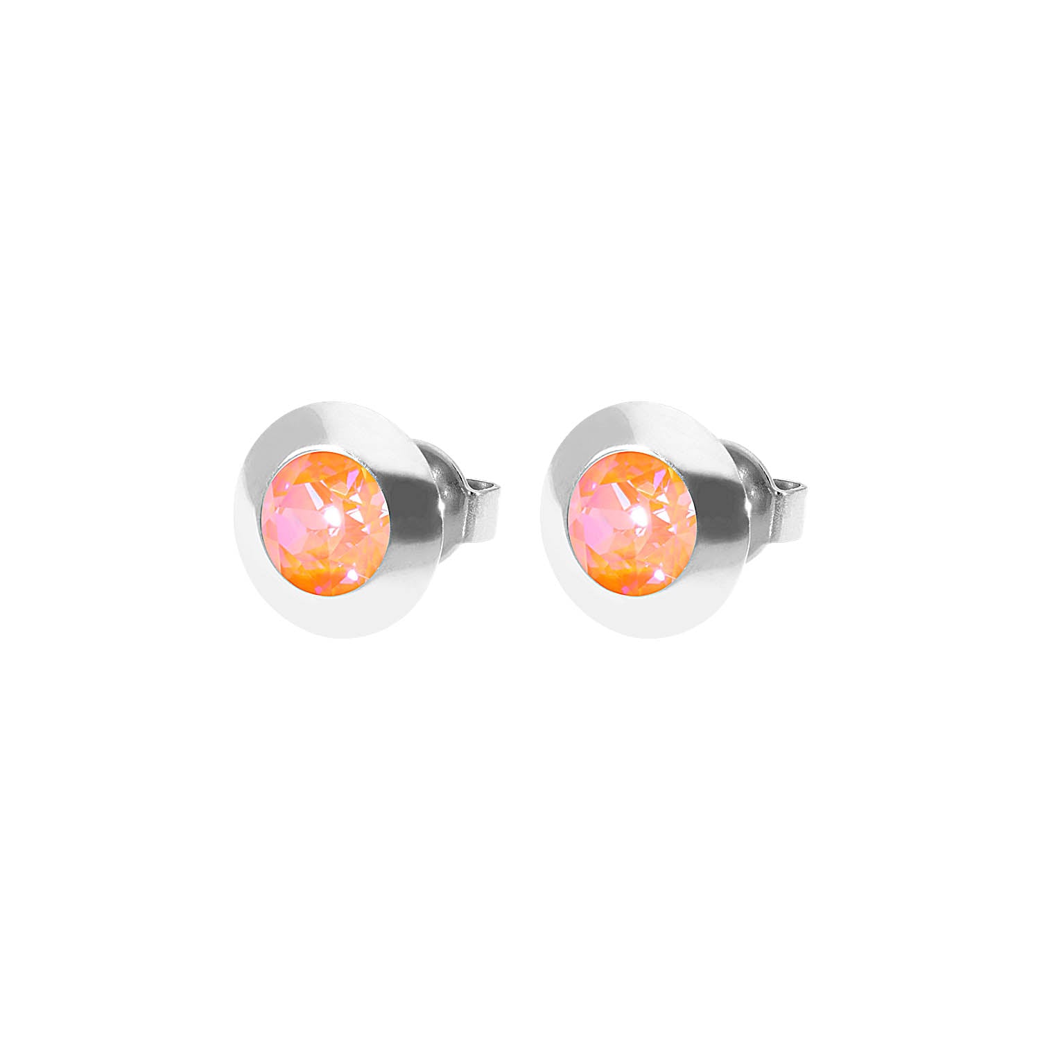 Tondo Ohrstecker 9 mm - Silber