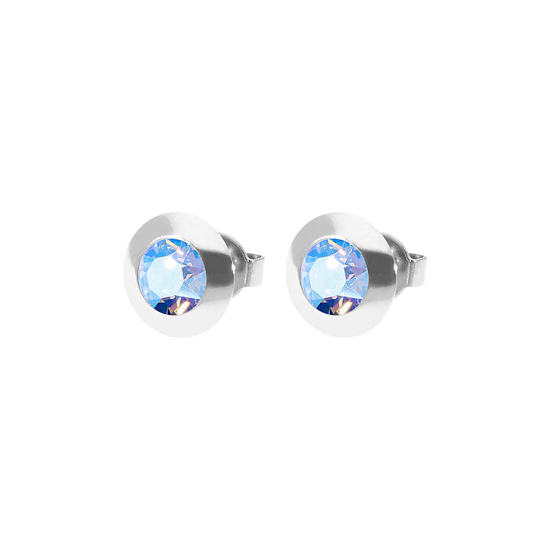 Tondo Ohrstecker 9 mm - Silber