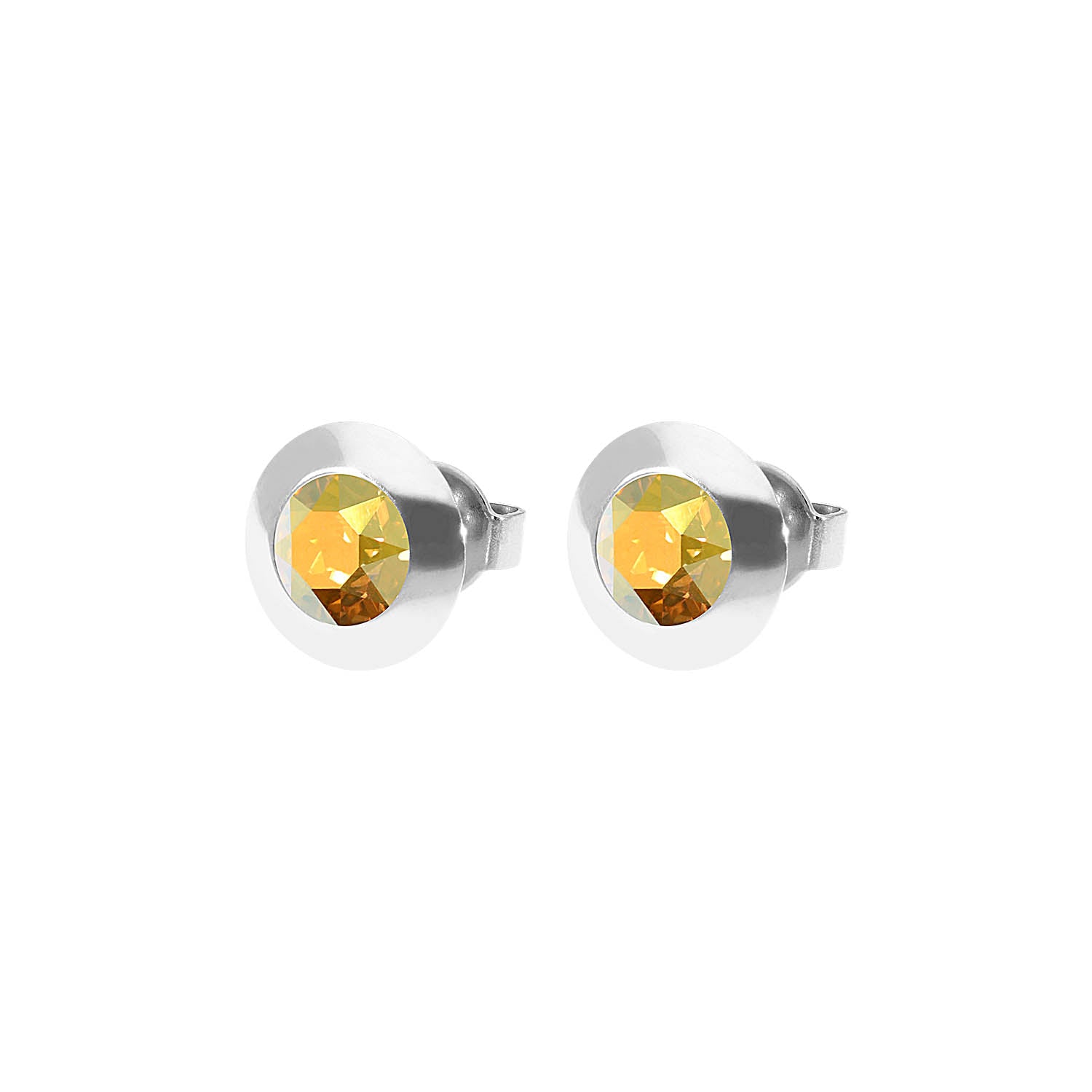 Tondo Ohrstecker 9 mm - Silber