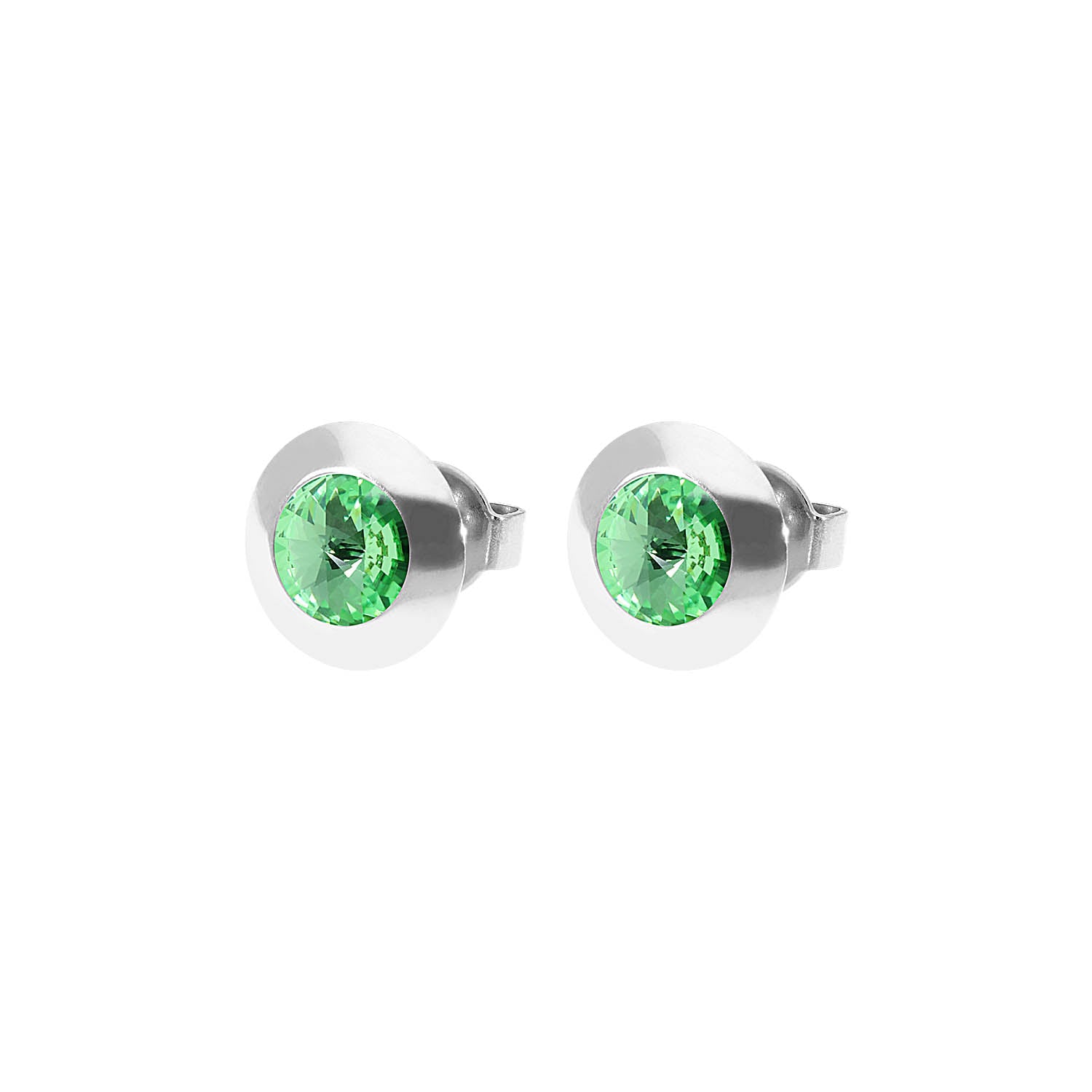 Tondo Ohrstecker 9 mm - Silber