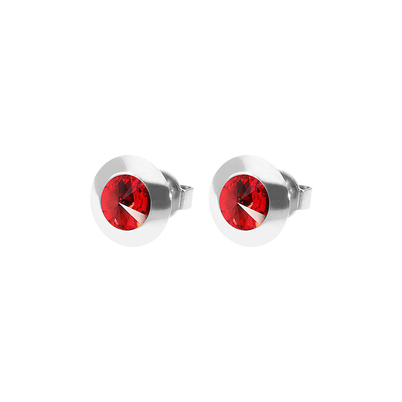 Tondo Ohrstecker 9 mm - Silber