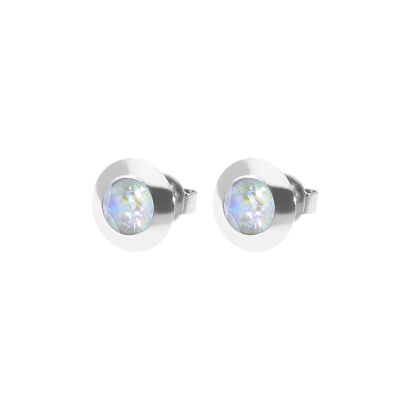 Tondo Ohrstecker 9 mm - Silber