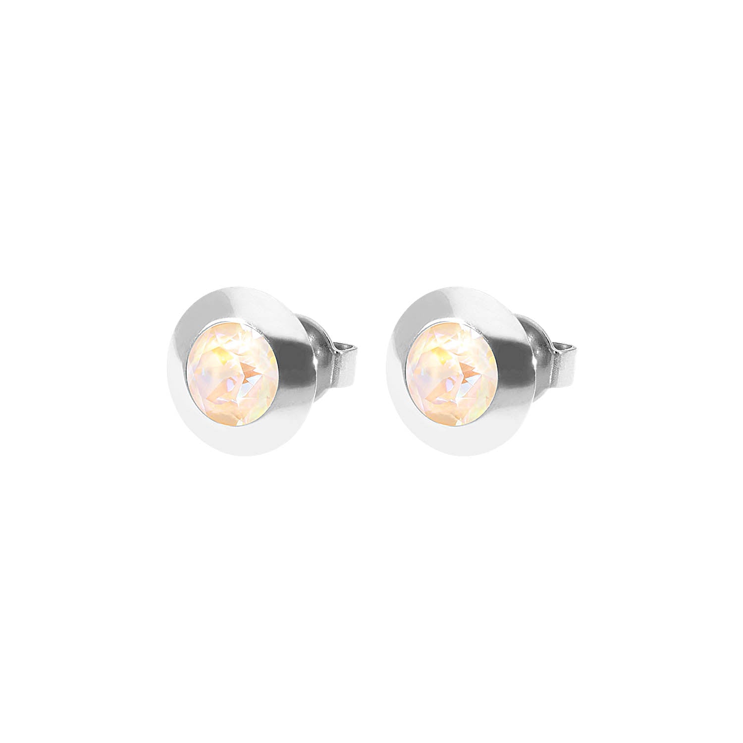 Tondo Ohrstecker 9 mm - Silber