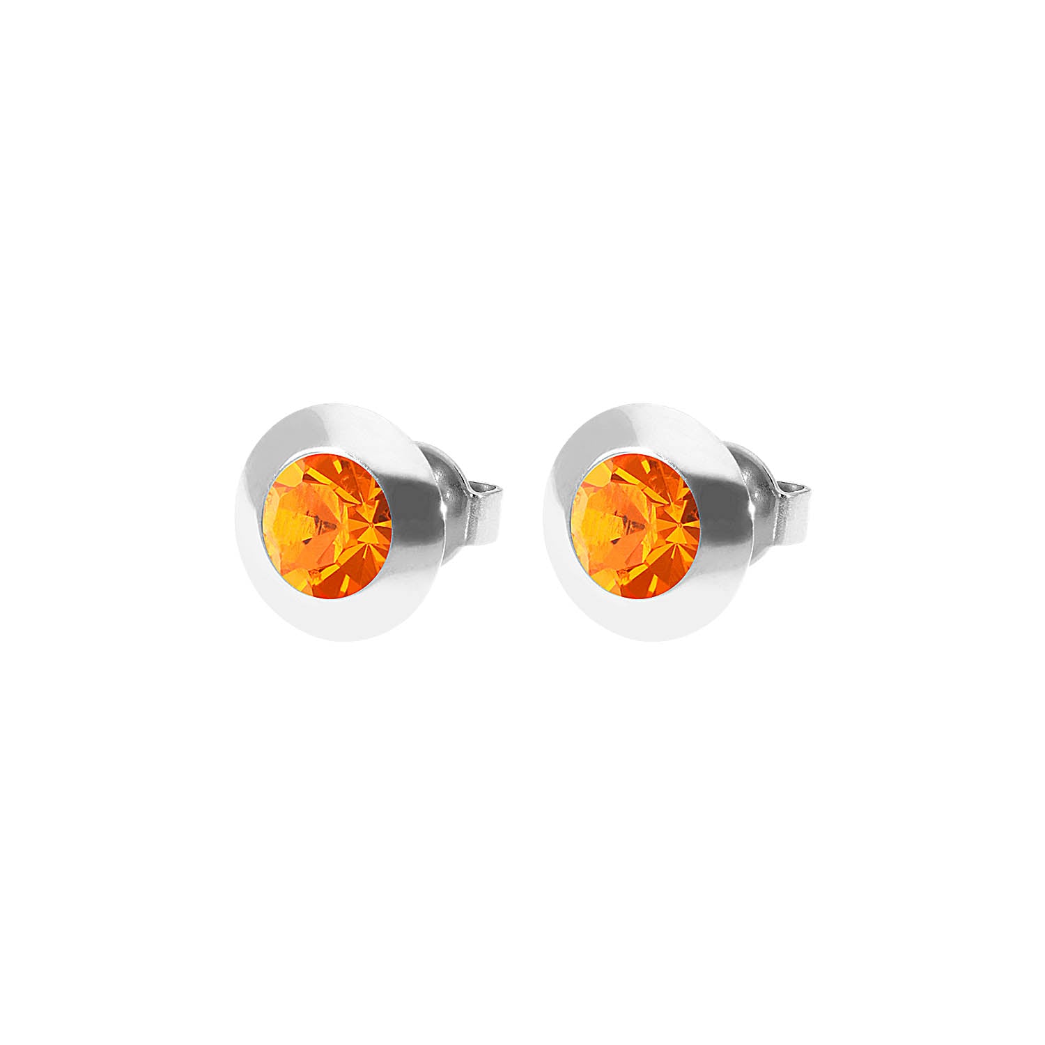 Tondo Ohrstecker 9 mm - Silber