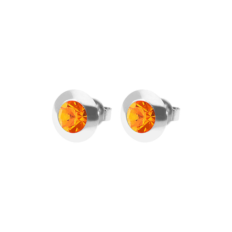 Tondo Ohrstecker 9 mm - Silber