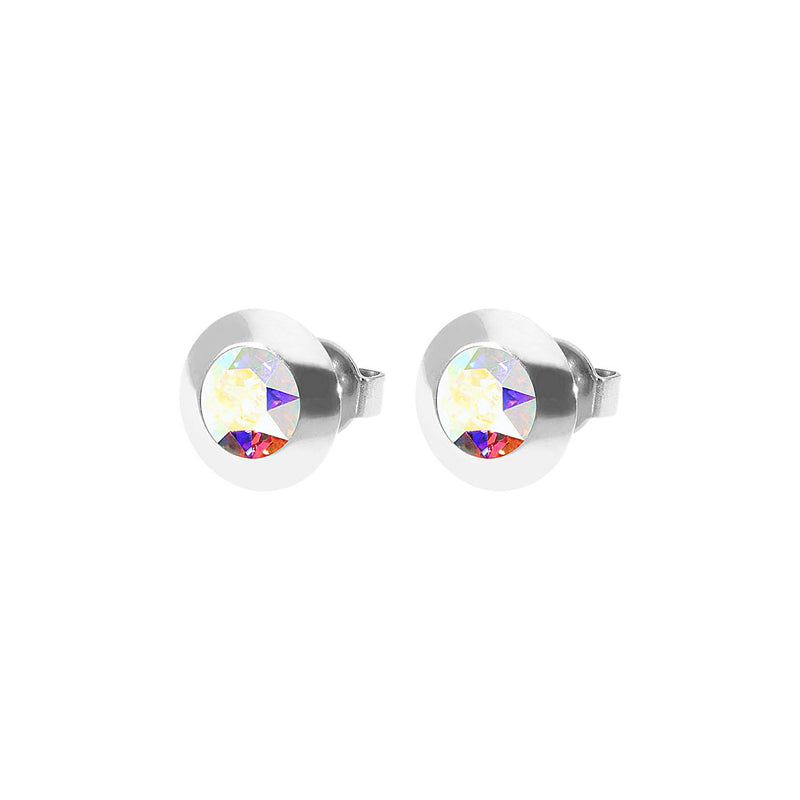 Tondo Ohrstecker 9 mm - Silber