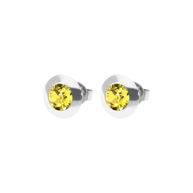 Tondo Ohrstecker 9 mm - Silber