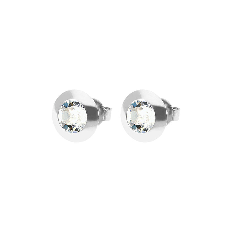 Tondo Ohrstecker 9 mm - Silber