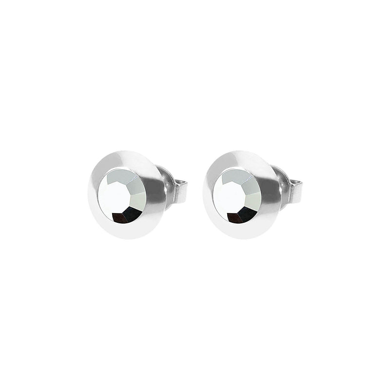 Tondo Ohrstecker 9 mm - Silber